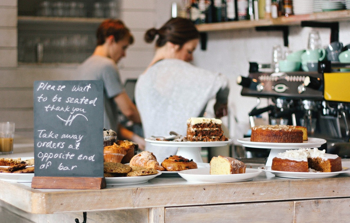 Photo Wallpaper Cake, Pastry, Coffee Shop, Coffee Time - Pâtisserie - HD Wallpaper 