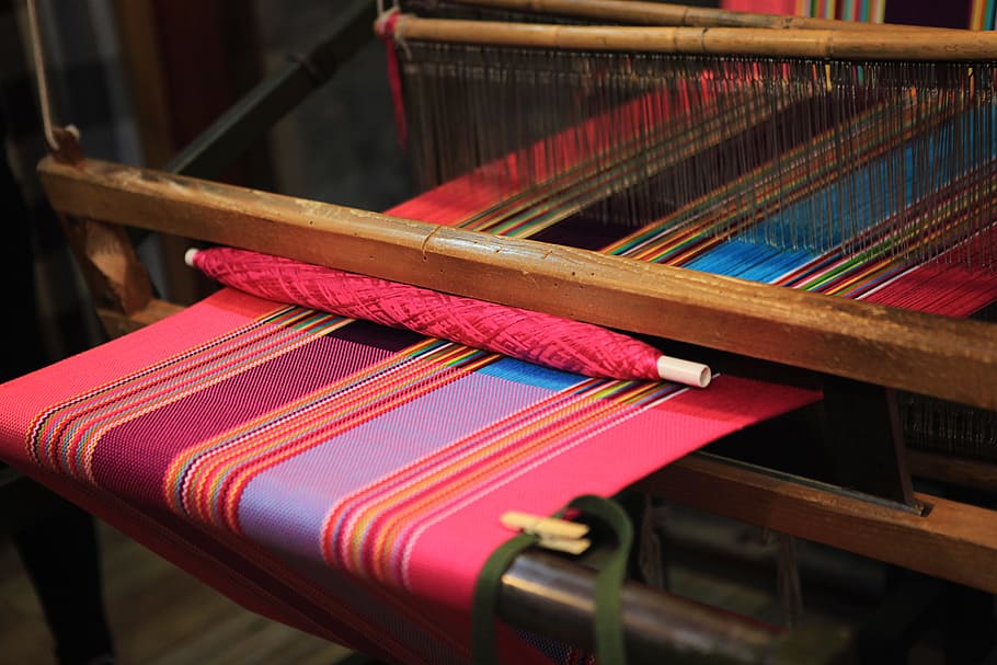Commercial Street, Ppt Background, Loom, Textile, Weaving, - Loom Weave Background - HD Wallpaper 