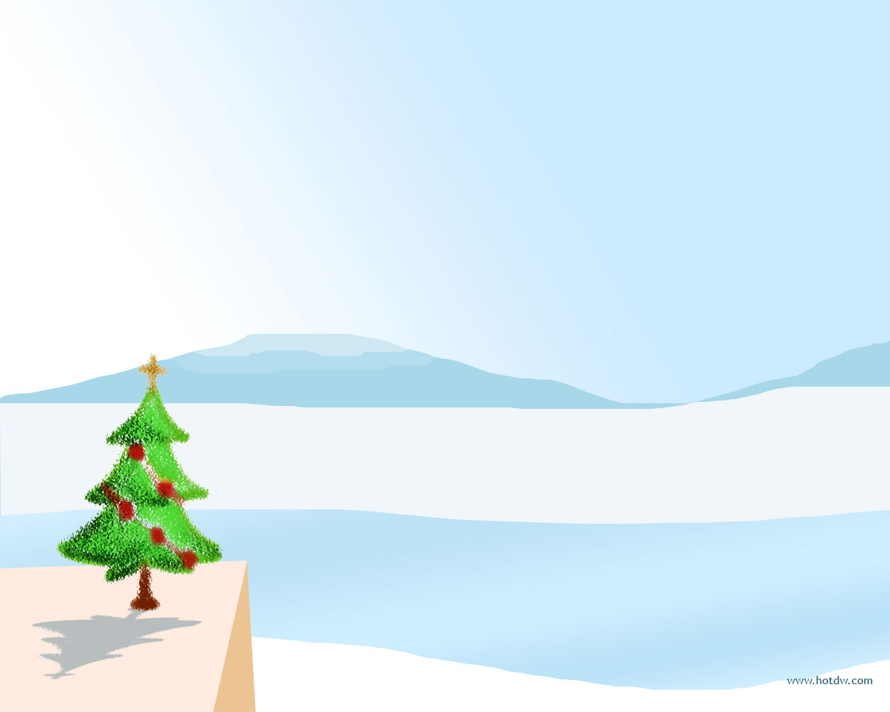 Christmas Tree Free Powerpoint Background - Background Christmas Powerpoint Slides Clipart - HD Wallpaper 