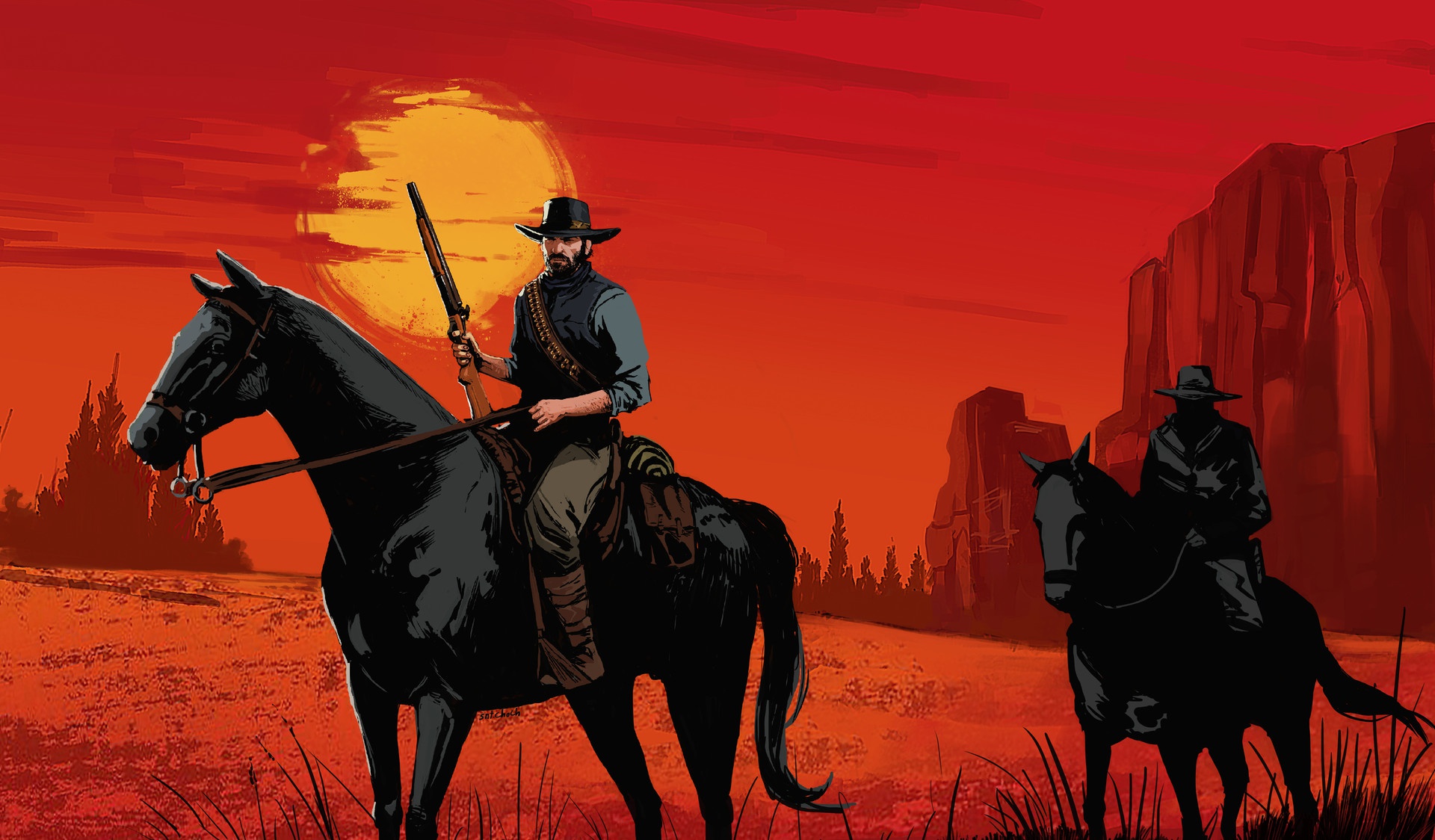 Wallpaper Of Video Game, Arthur Morgan, Rdr2 Background - Red Dead Redemption 2 - HD Wallpaper 