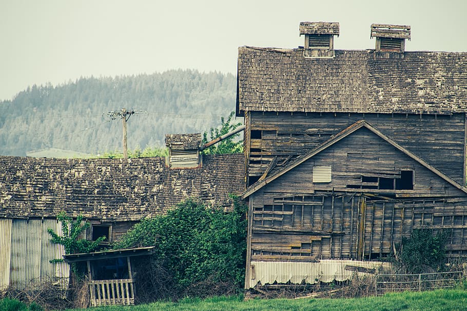 Brown Wooden House, United States, Carlton, Housing, - Barn - HD Wallpaper 