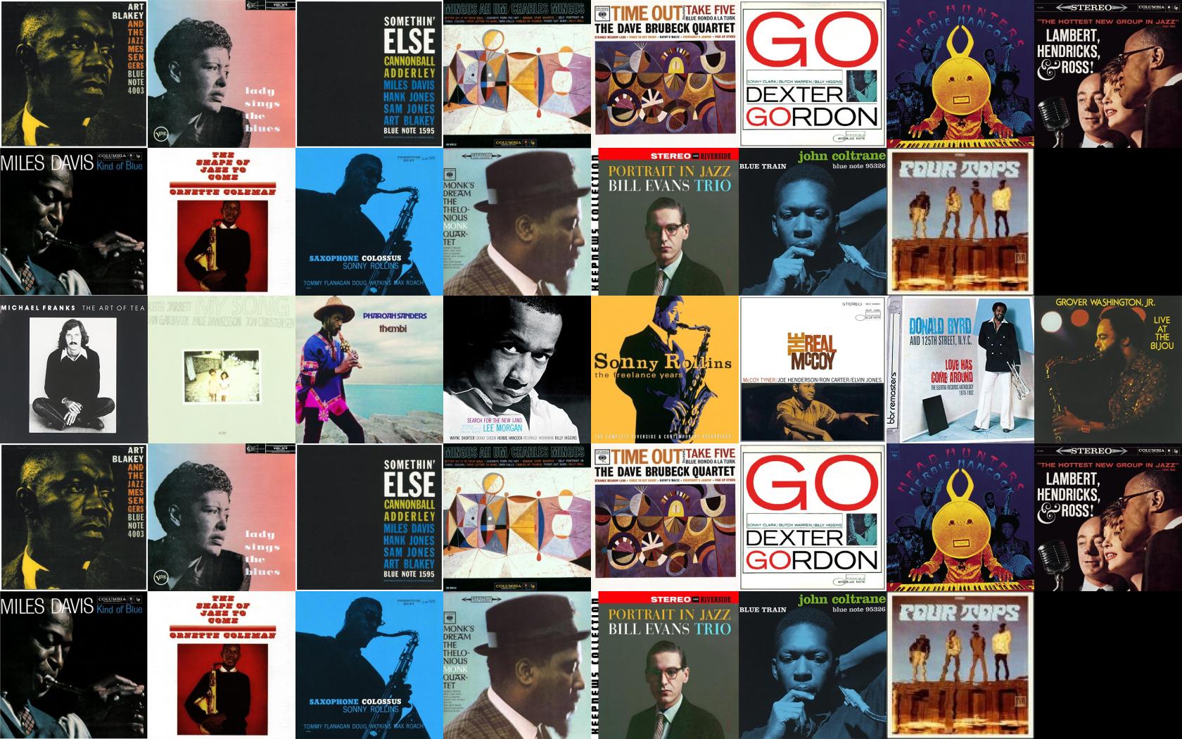 Blue Note Album Covers Collage - HD Wallpaper 