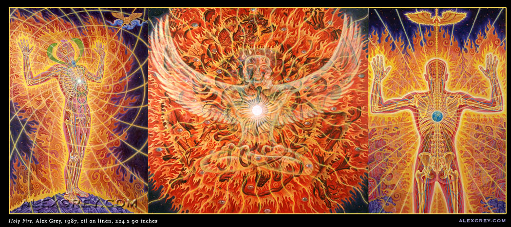 Alex Grey Holy Fire - Death Alex Grey Art - HD Wallpaper 