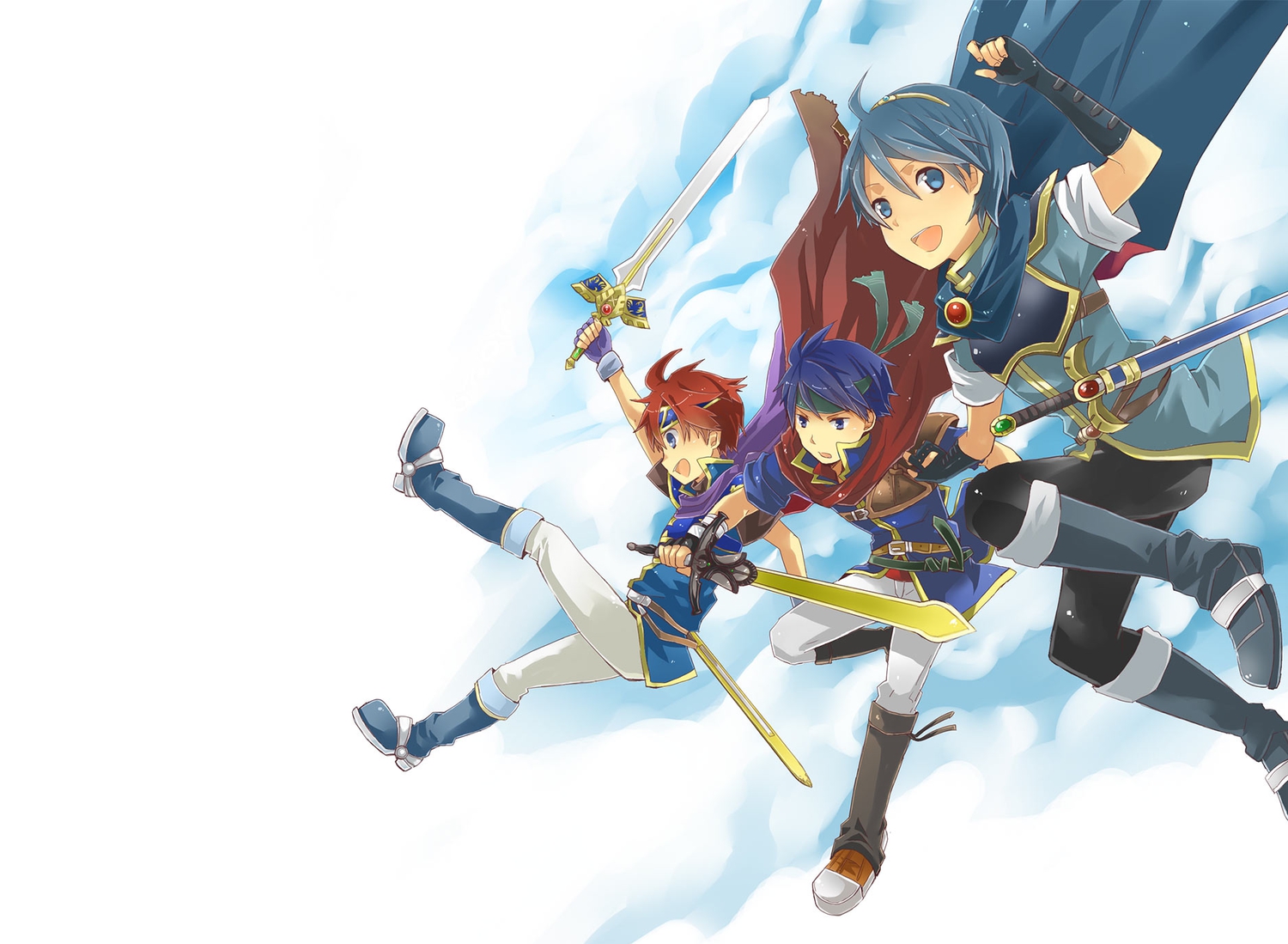 All Male Armor Boots Cape Clouds Fire Emblem Ike Jpeg - Roy Fire Emblem - HD Wallpaper 