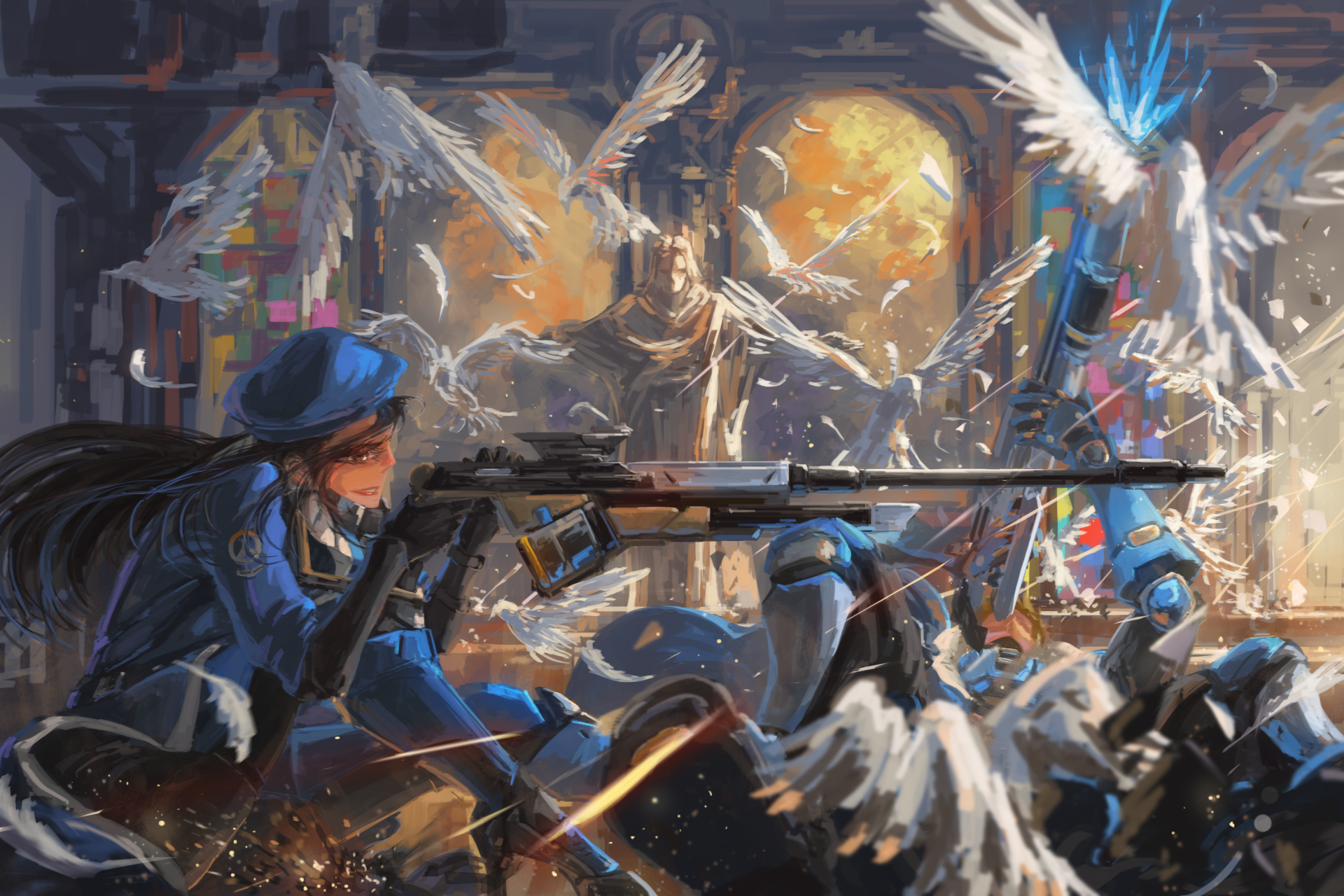 Overwatch Ana Fanart - HD Wallpaper 