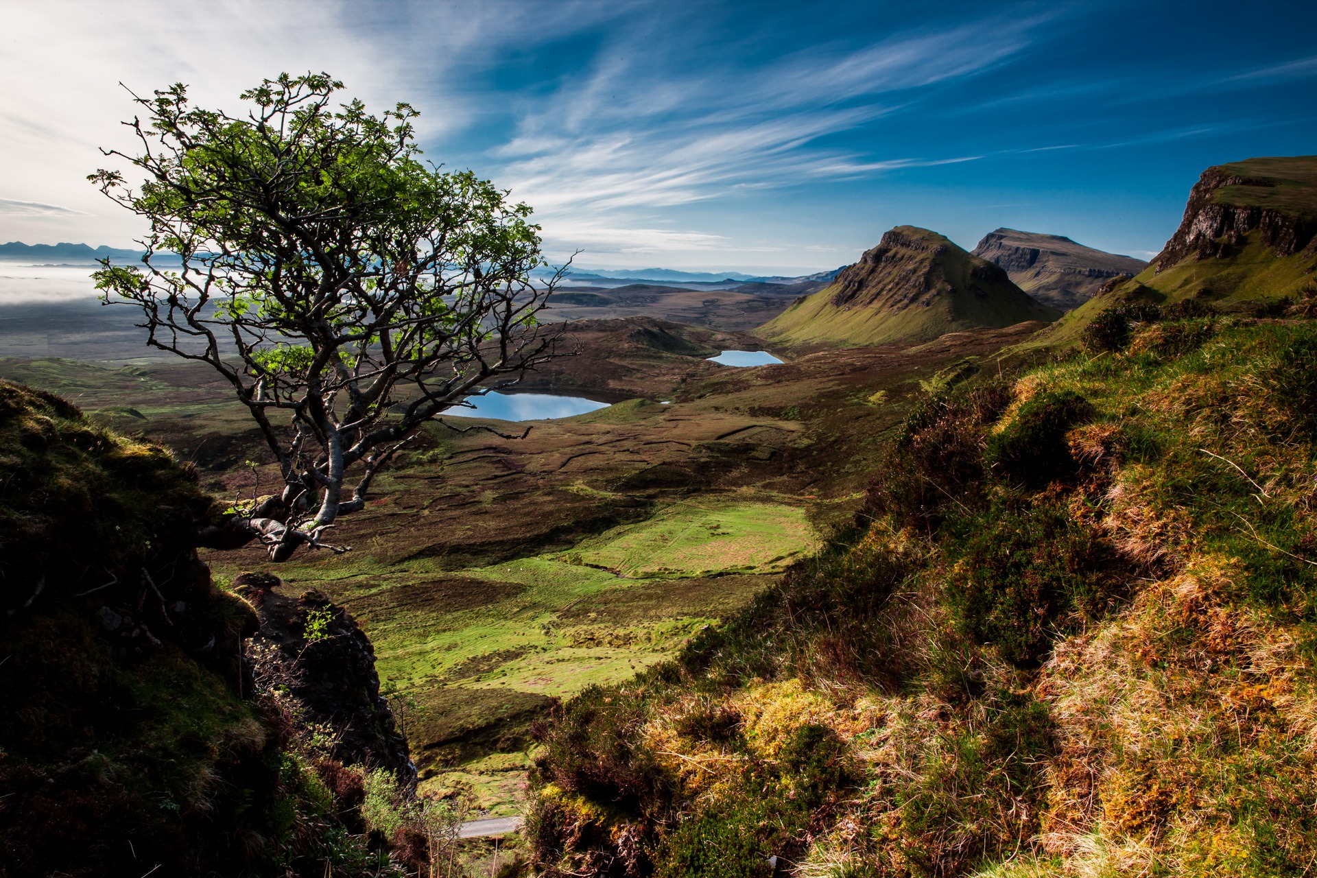 Wallpaper Scotland, Trees, Mountains, Lake - HD Wallpaper 