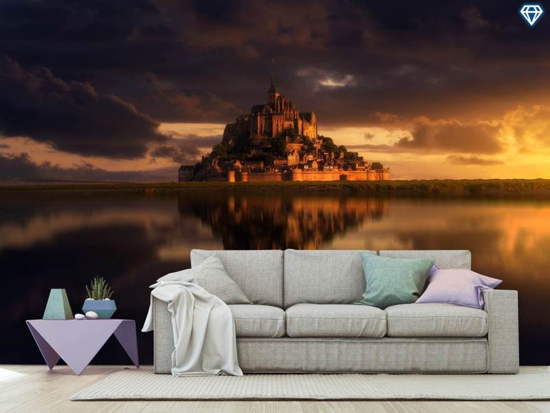 Photo Wallpaper Dreamland A - Mont Saint-michel - HD Wallpaper 