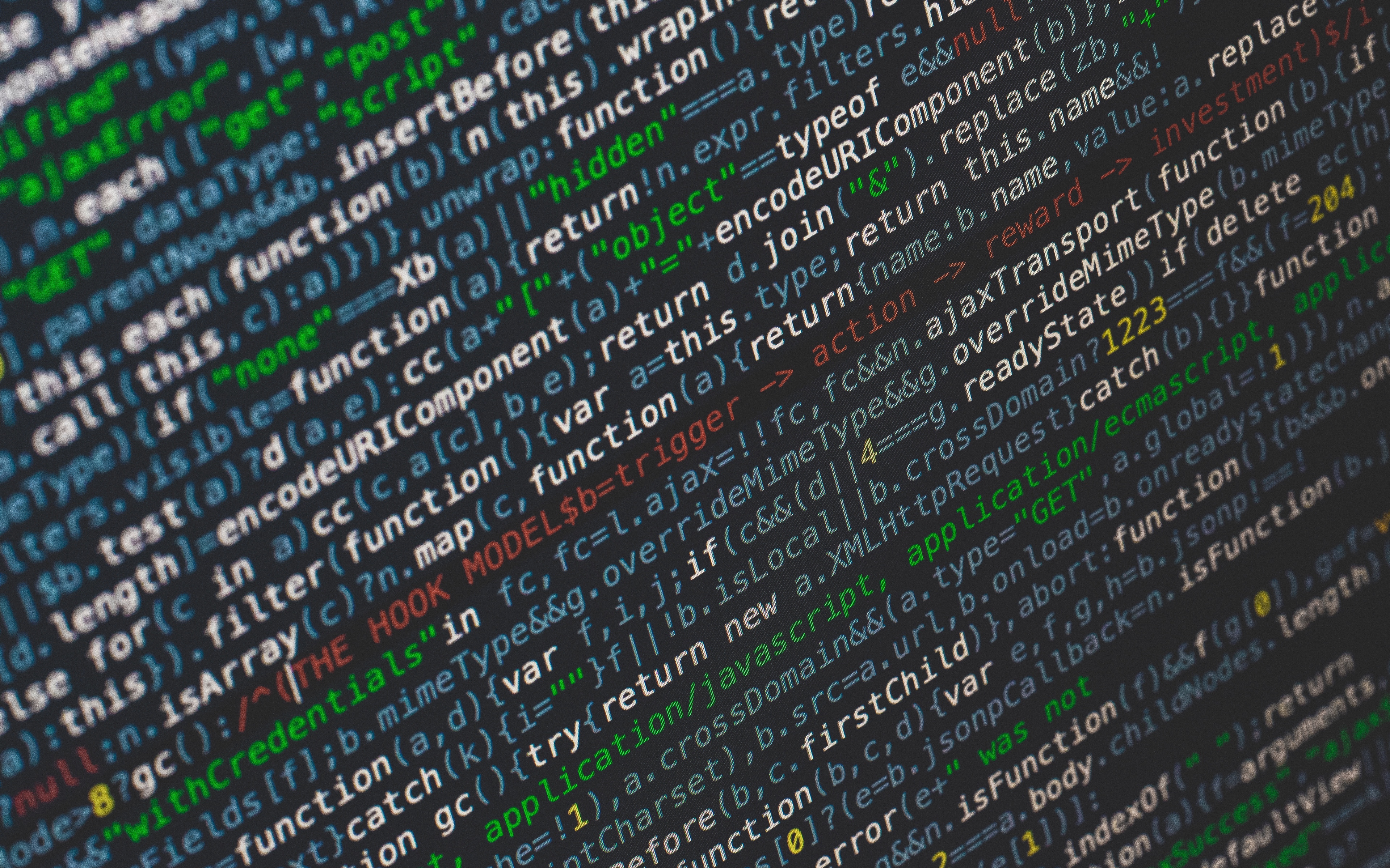 Wallpaper Code, Letters, Screen, Blur, Colorful, Lettering, - Screen With Code Hd - HD Wallpaper 