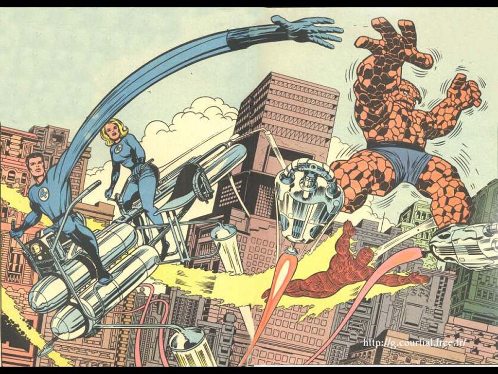 Jack Kirby - Jack Kirby Fantastic Four - HD Wallpaper 