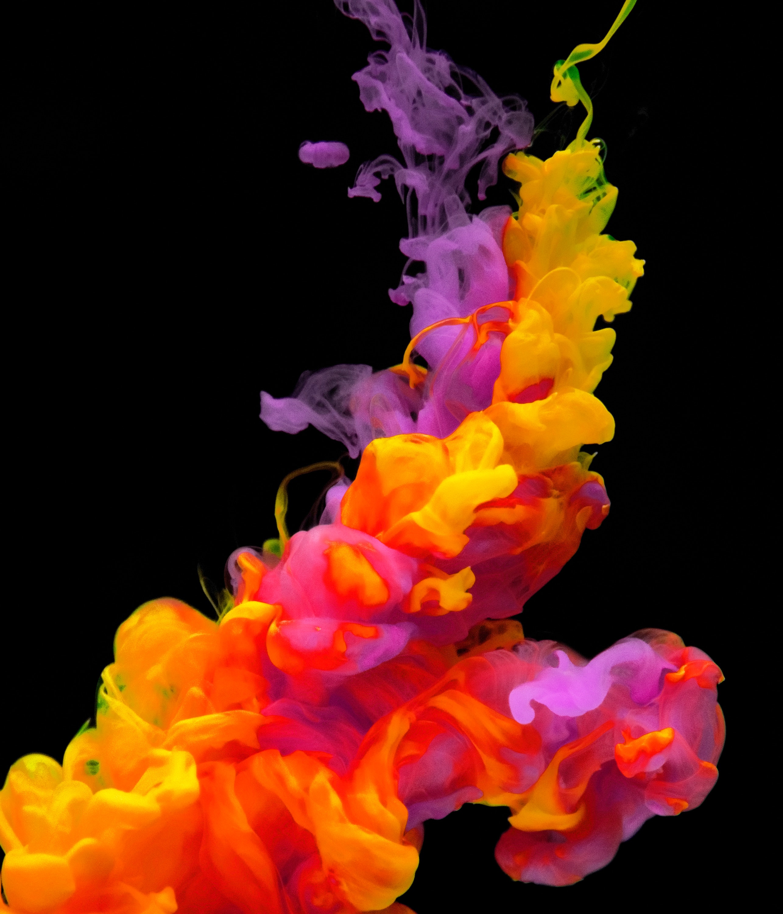 Smoke Colourful Background Hd - HD Wallpaper 