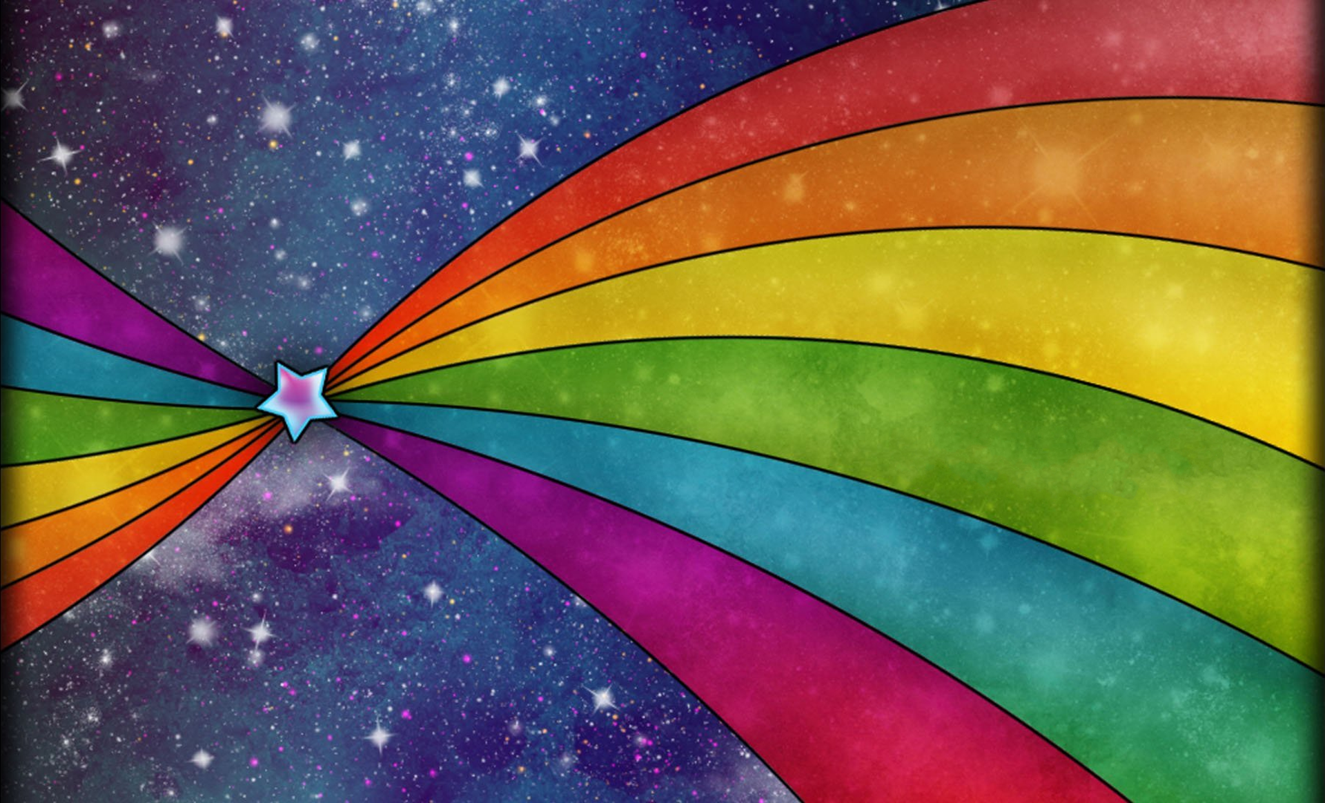 Rainbow Background Wallpaper Rainbow - HD Wallpaper 