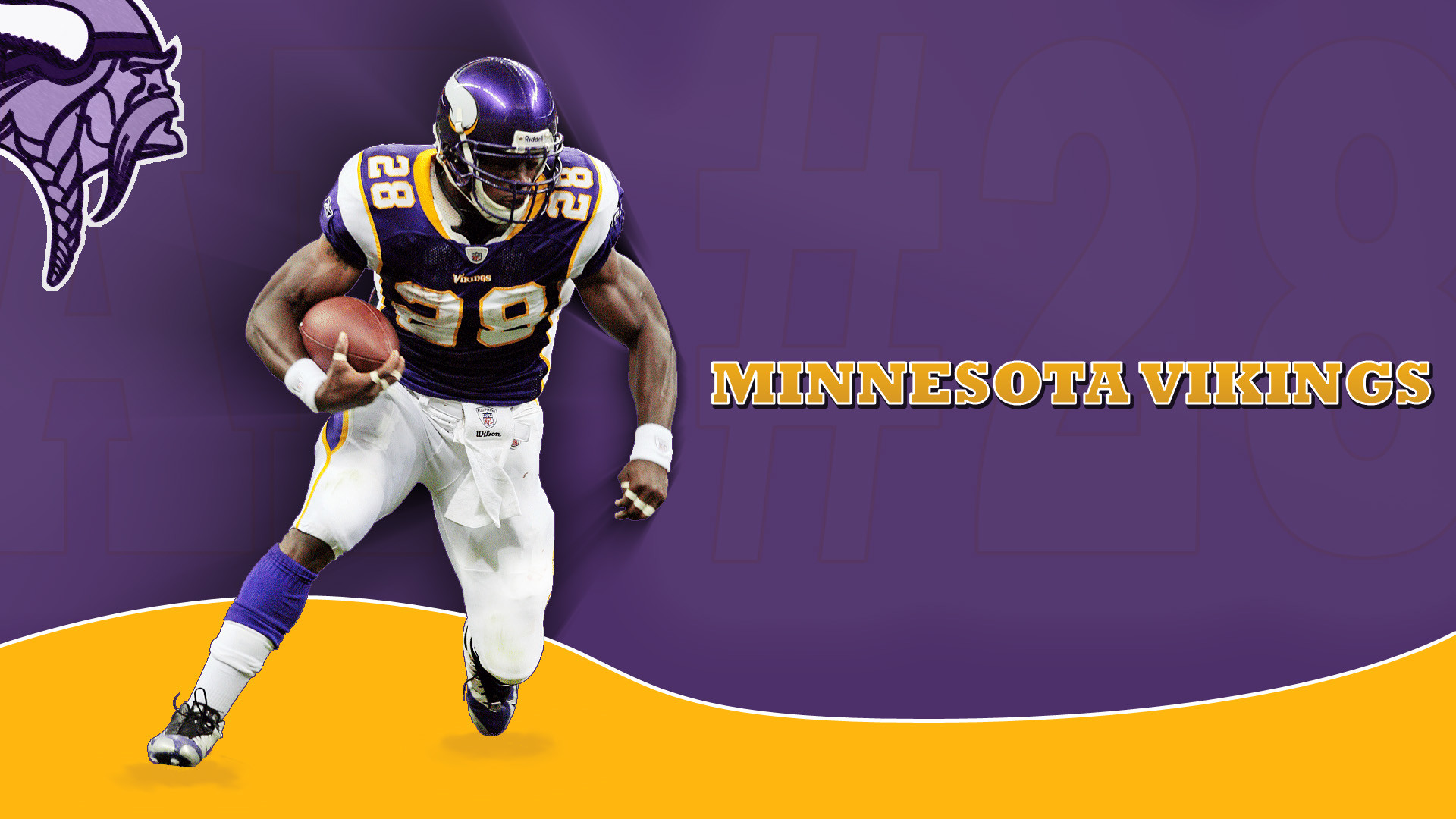 Minnesota Vikings Adrian Peterson Wallpaper Hd By Denismn - Minnesota Vikings - HD Wallpaper 