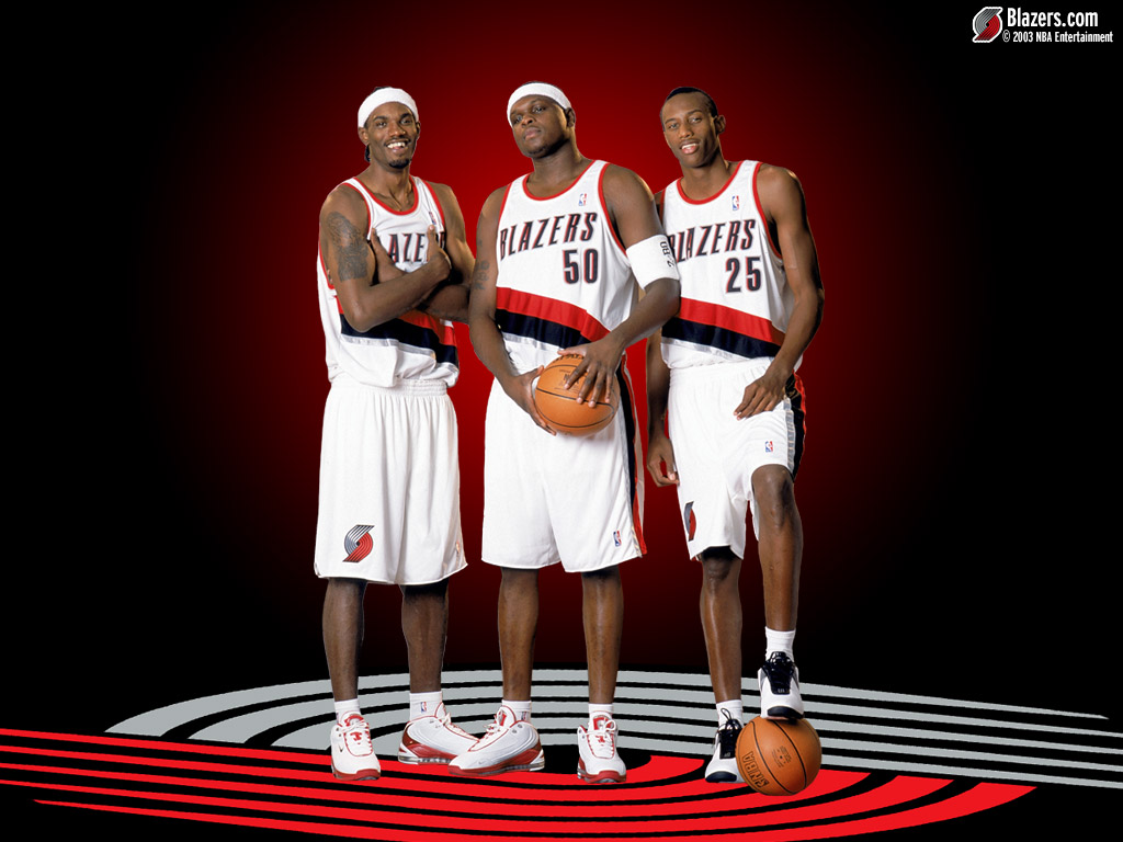 Portland Trail Blazers Wallpapers 1024*768 No - 2001 Portland Trail Blazers Team - HD Wallpaper 