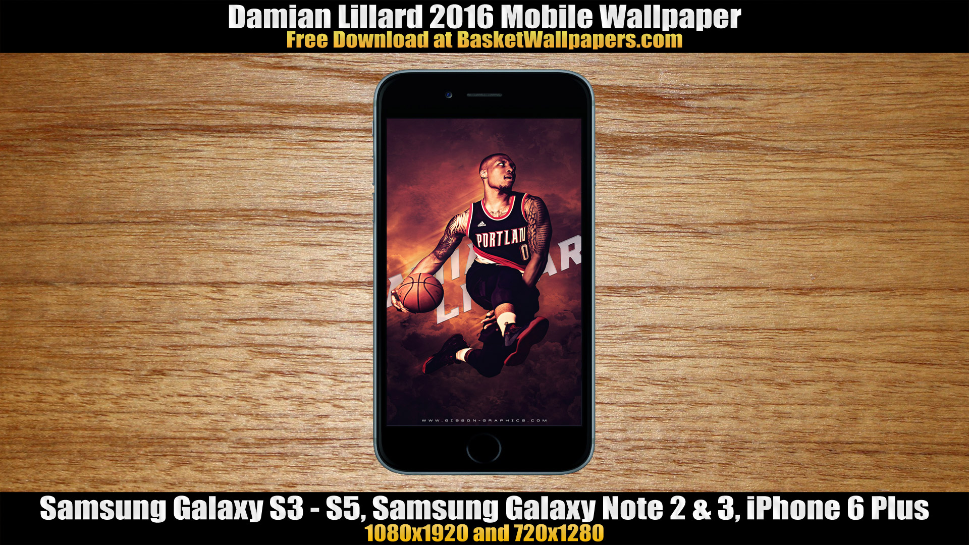 Damian Lillard Blazers 2016 Mobile Wallpaper - Iphone - HD Wallpaper 