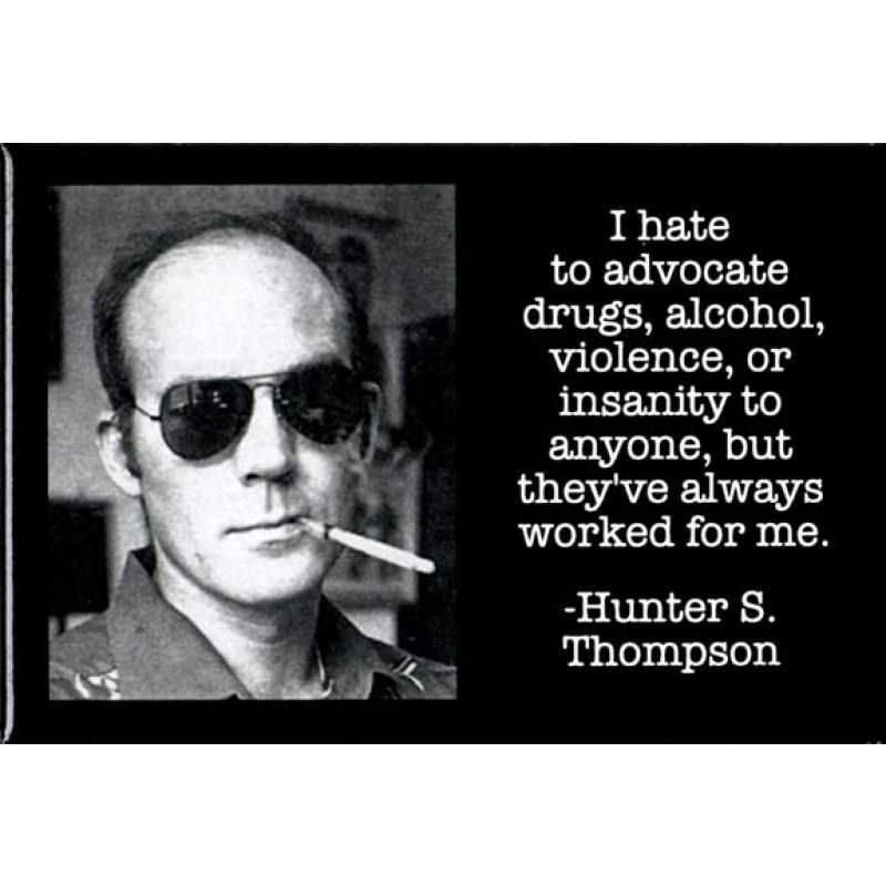 Hunter S Thompson 70s - HD Wallpaper 