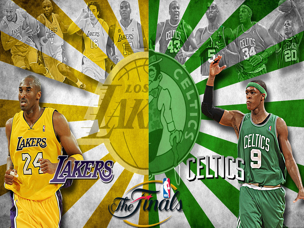 Playoffs - Celtics Vs Lakers - HD Wallpaper 