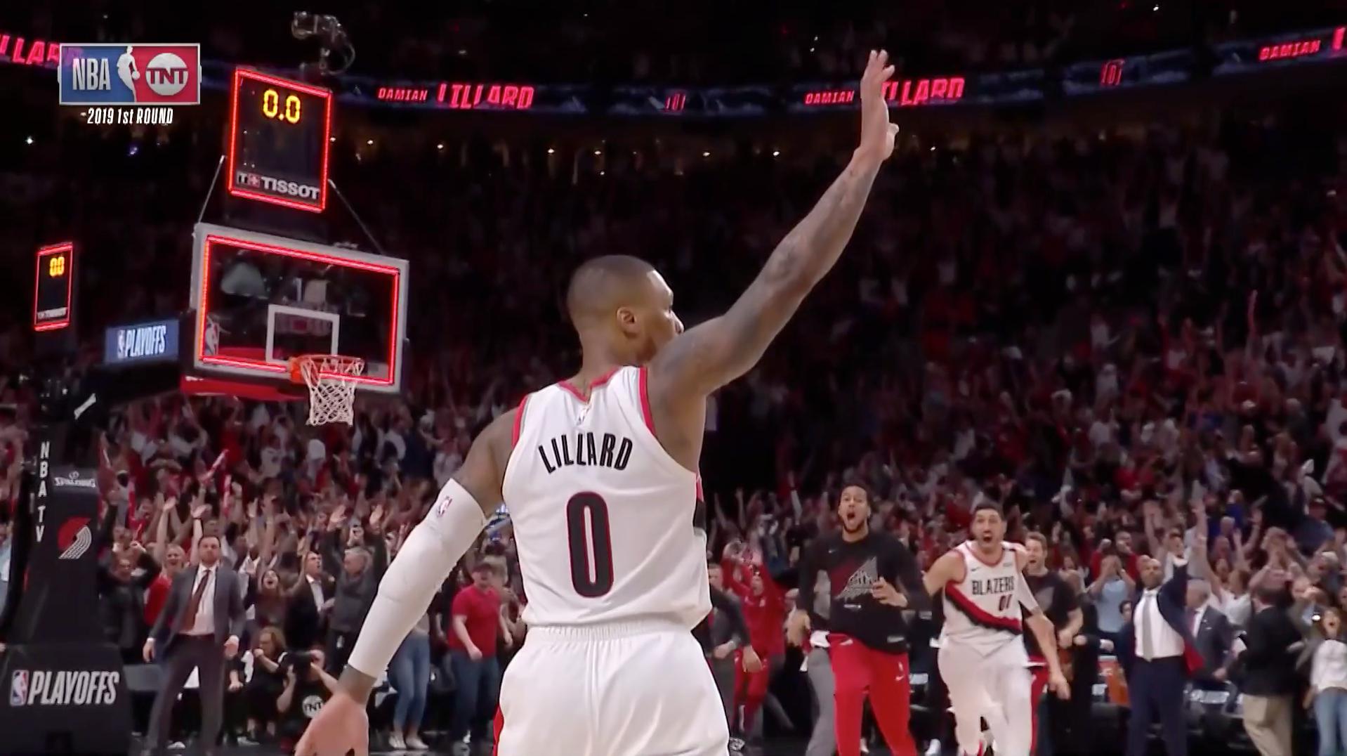 Damian Lillard Waves Goodbye. 