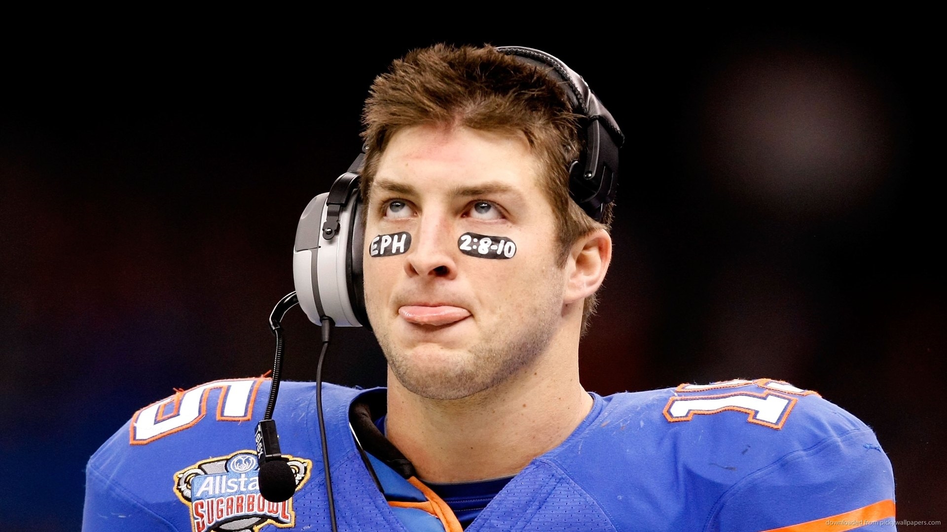 Tim Tebow Tongue - HD Wallpaper 