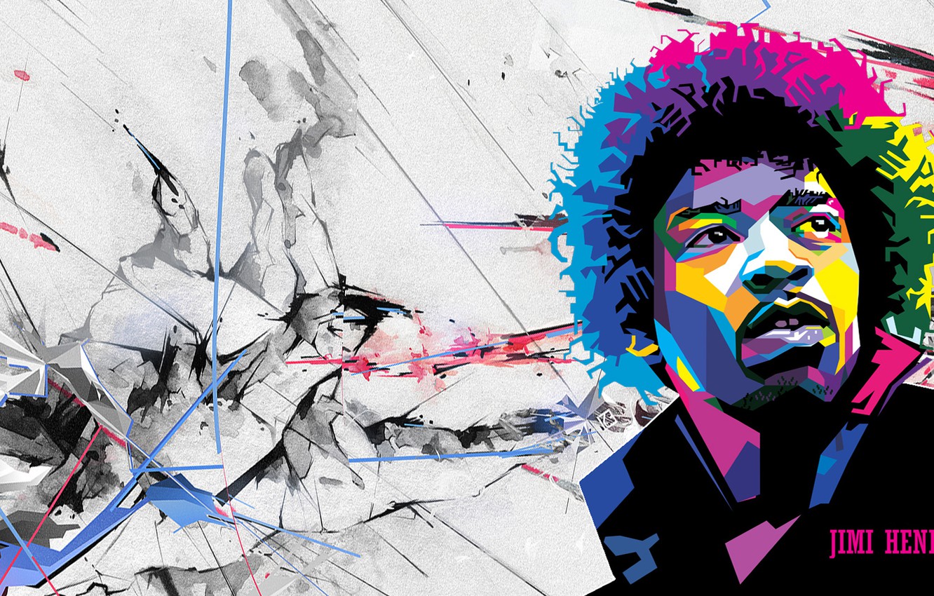 Photo Wallpaper Genius, Guitarist, Rock, Legend, Jimi - Andy Warhol Jimi Hendrix - HD Wallpaper 