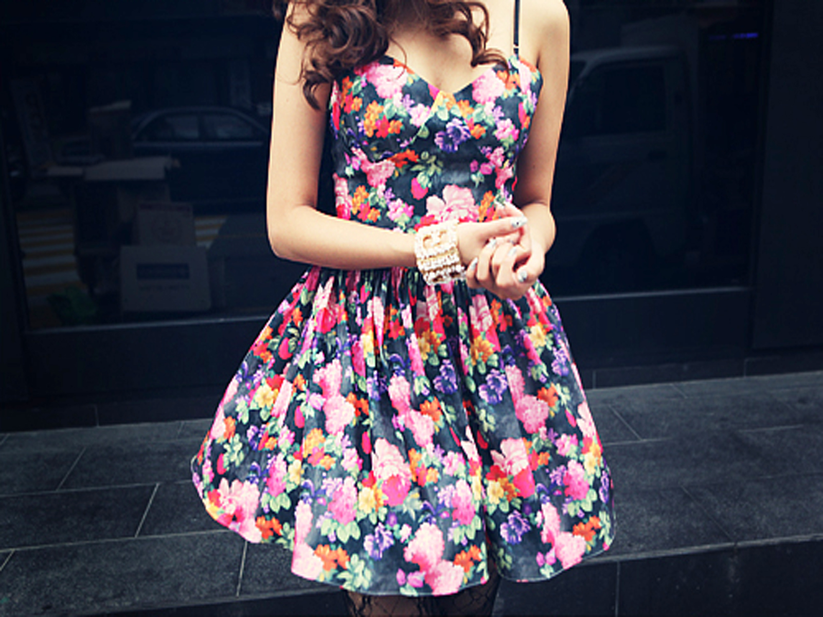 Floral Summer Dress - HD Wallpaper 