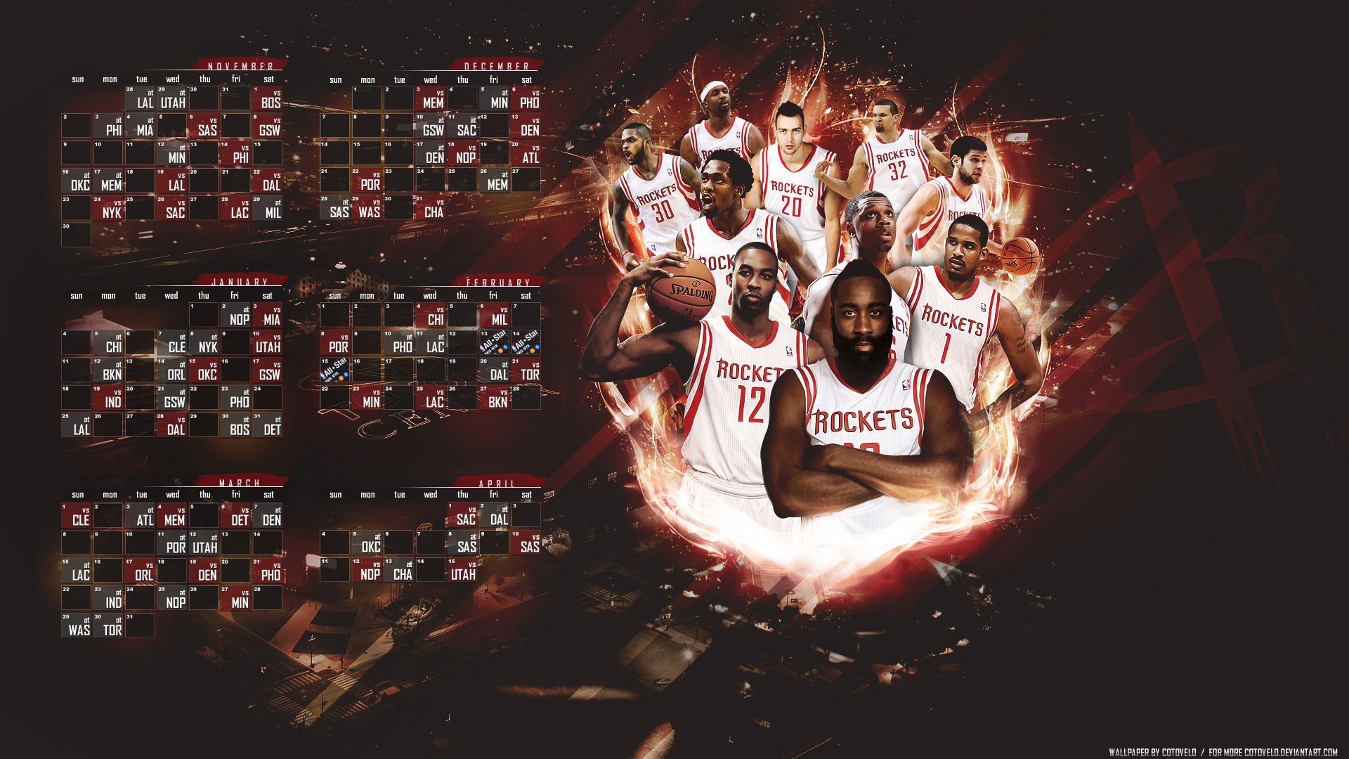 Houston Rockets 2014-2015 Schedule Wallpaper - Houston Rockets Background 2018 - HD Wallpaper 