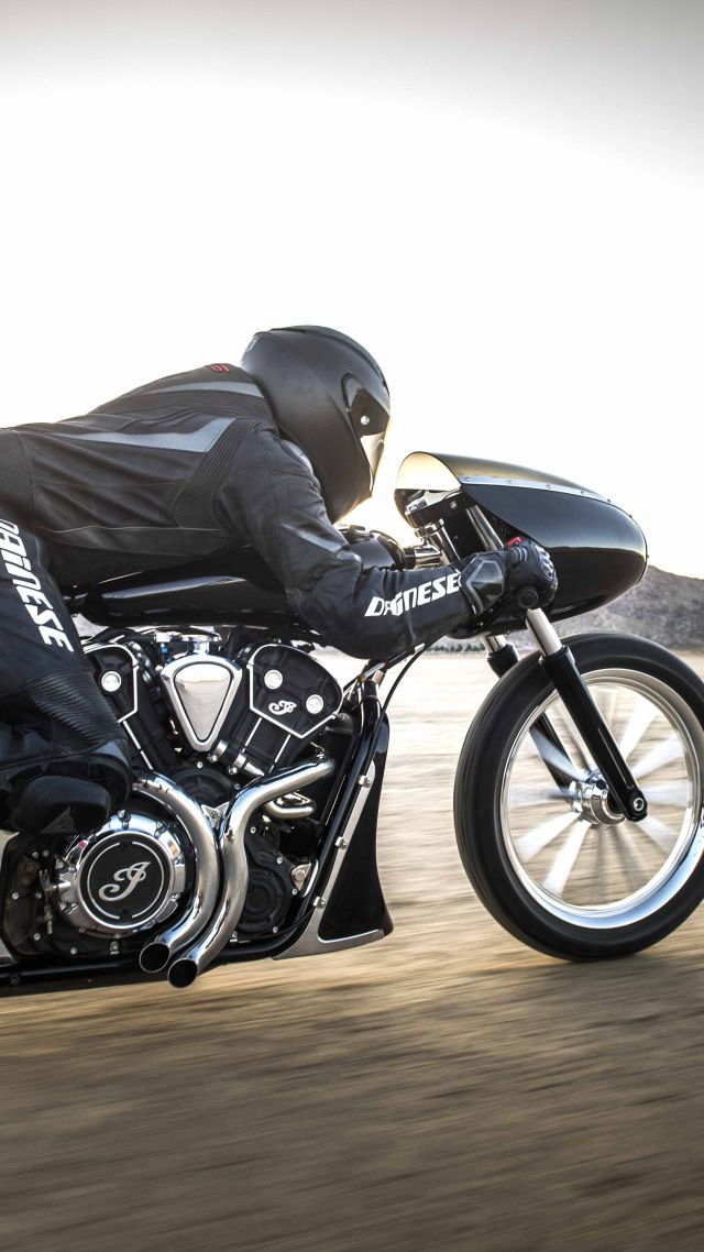 Indian Black Bullet Scout - Hard Tail Indian - HD Wallpaper 