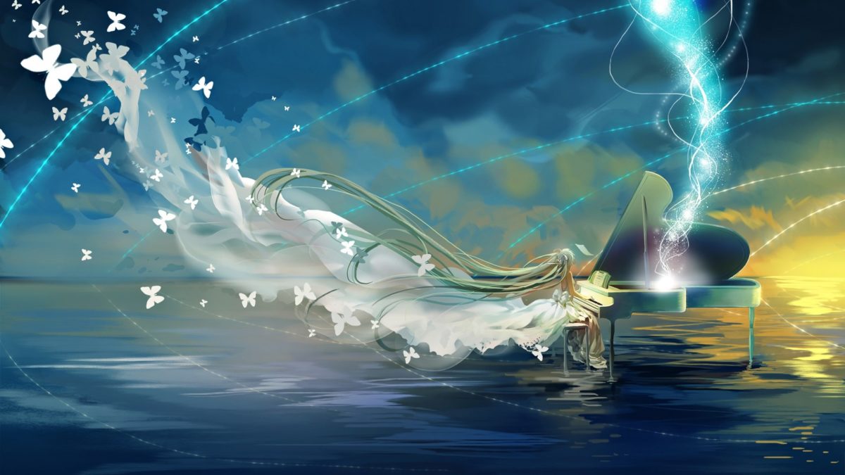 Anime Wallpaper Aoki Hagane No Arpeggio, Kisara Tendo, - Hatsune Miku Piano Wallpaper Hd - HD Wallpaper 