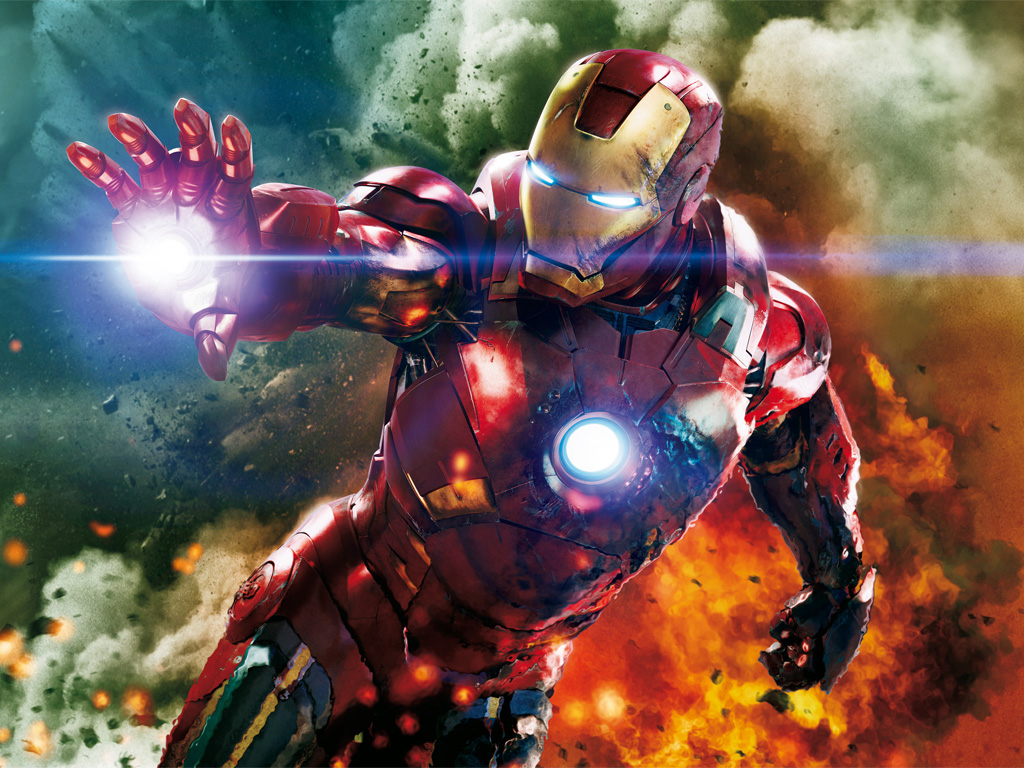 Iron Man Action Shot - HD Wallpaper 