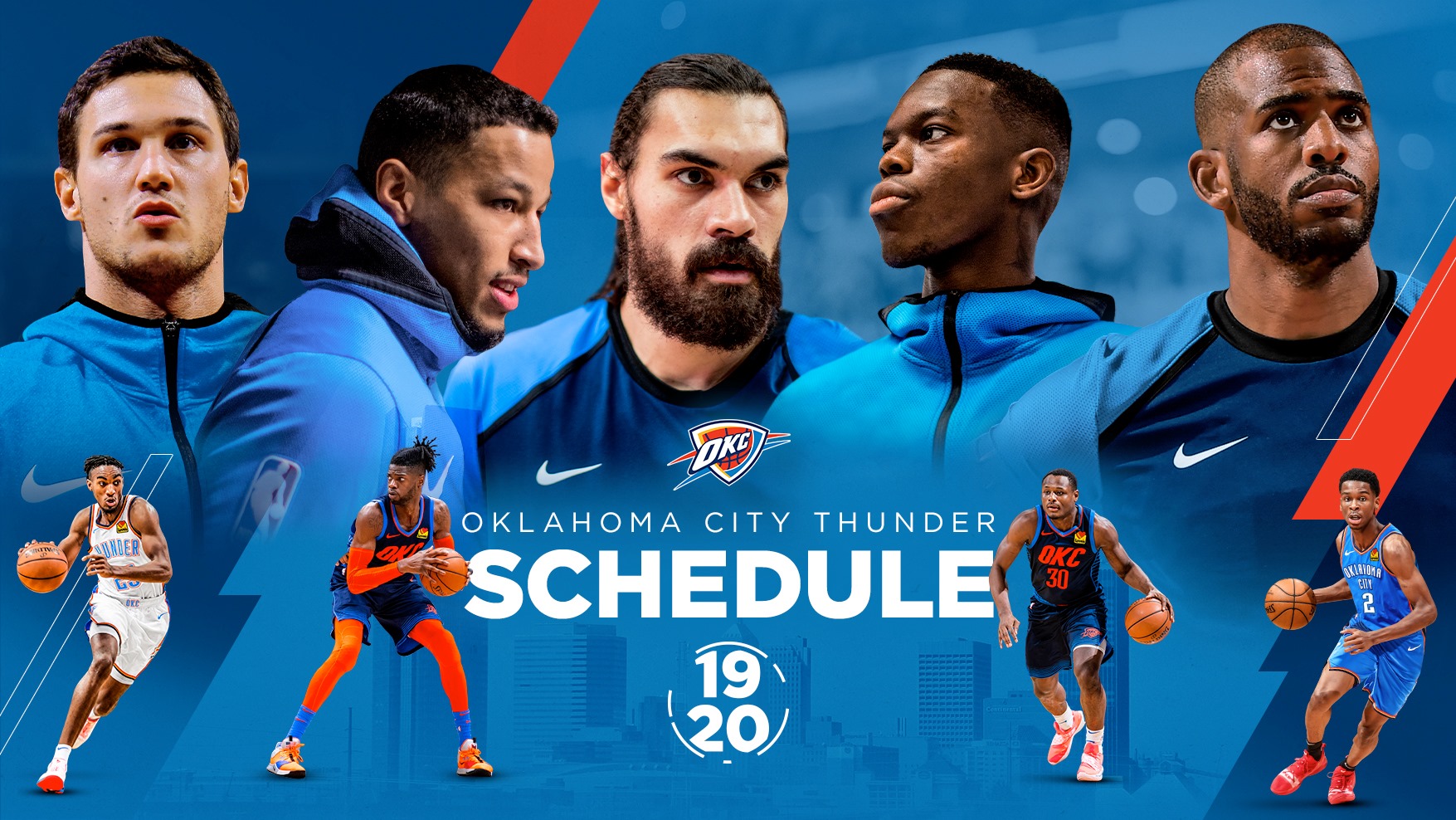 Oklahoma City Thunder 2019 - HD Wallpaper 