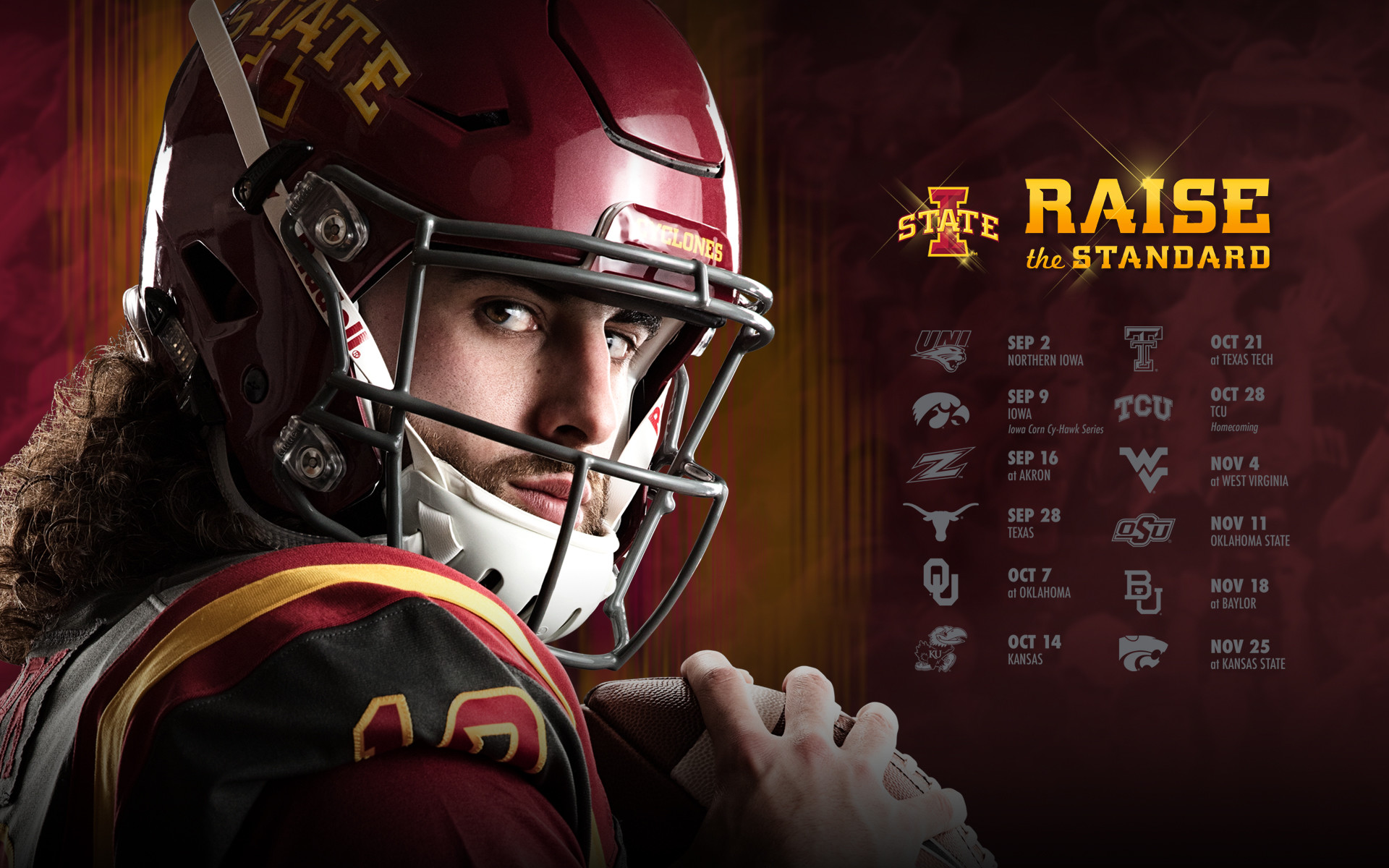 Wallpaper - Iowa State Cyclones Football 2017 - HD Wallpaper 