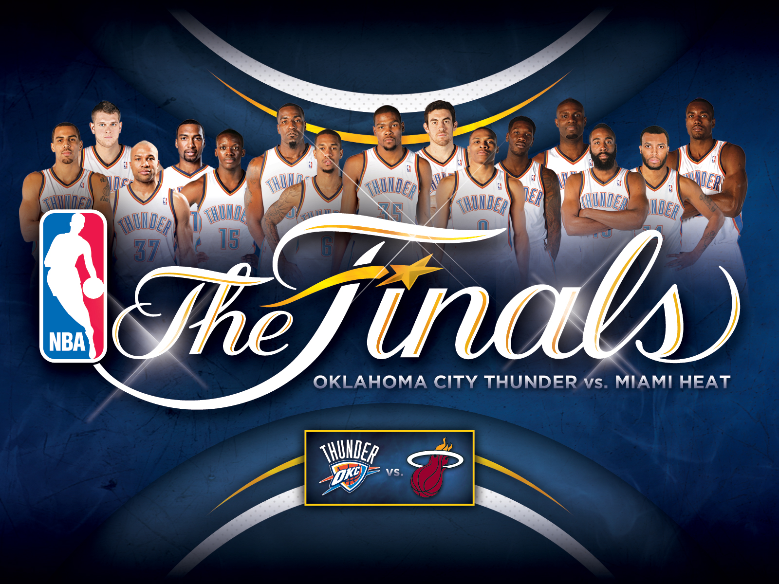 Oklahoma City Thunder Basketball Nba - Nba Finals 2012 - HD Wallpaper 
