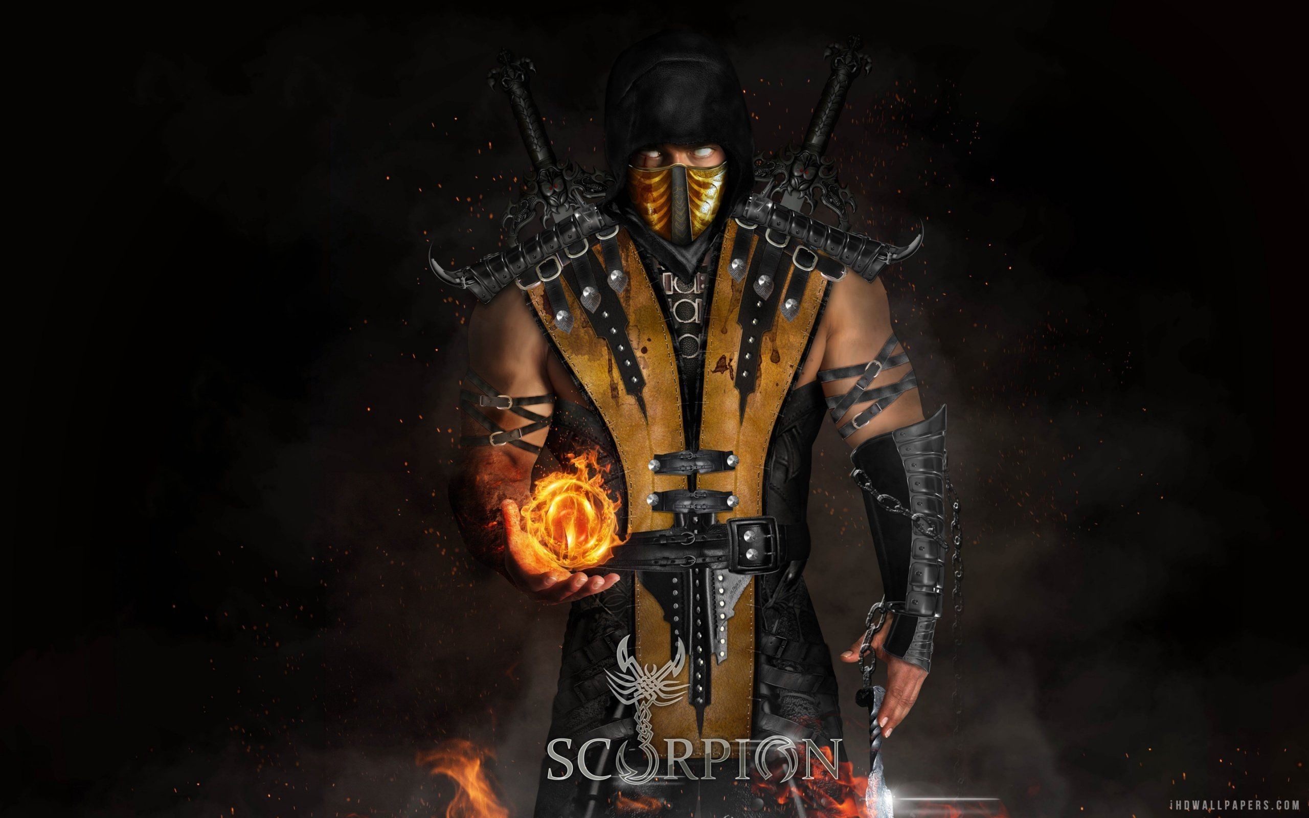 2560x1600, Mortal Kombat X Scorpions Evolution Wallpaper - Scorpion Wallpaper Hd - HD Wallpaper 