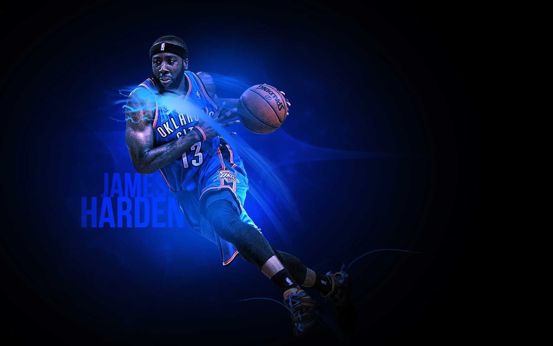 Oklahoma City Thunder Hd Backgrounds 1920%c3%971080 - James Harden On Fire - HD Wallpaper 