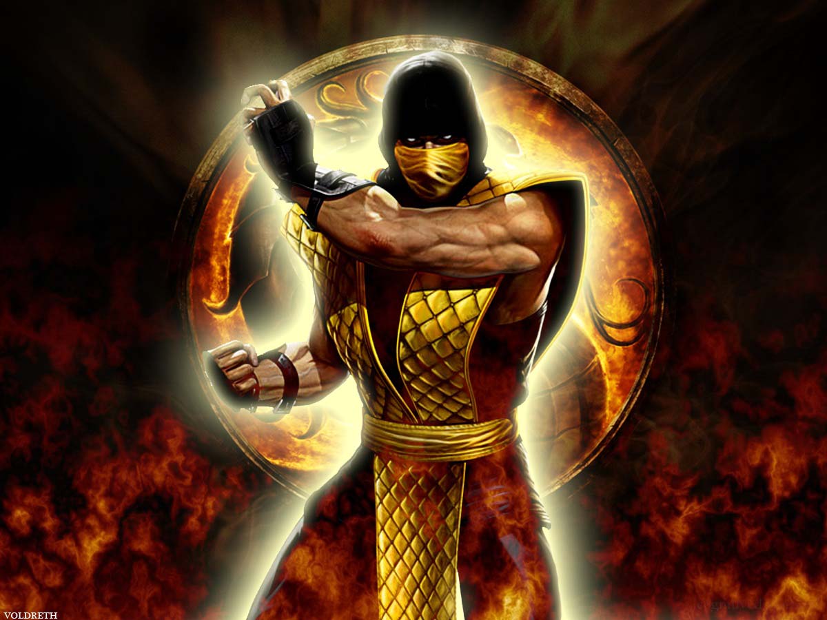 Android Htc Sensation Mortal Kombat Wallpapers Hd - Scorpion Mk Wallpaper Hd - HD Wallpaper 