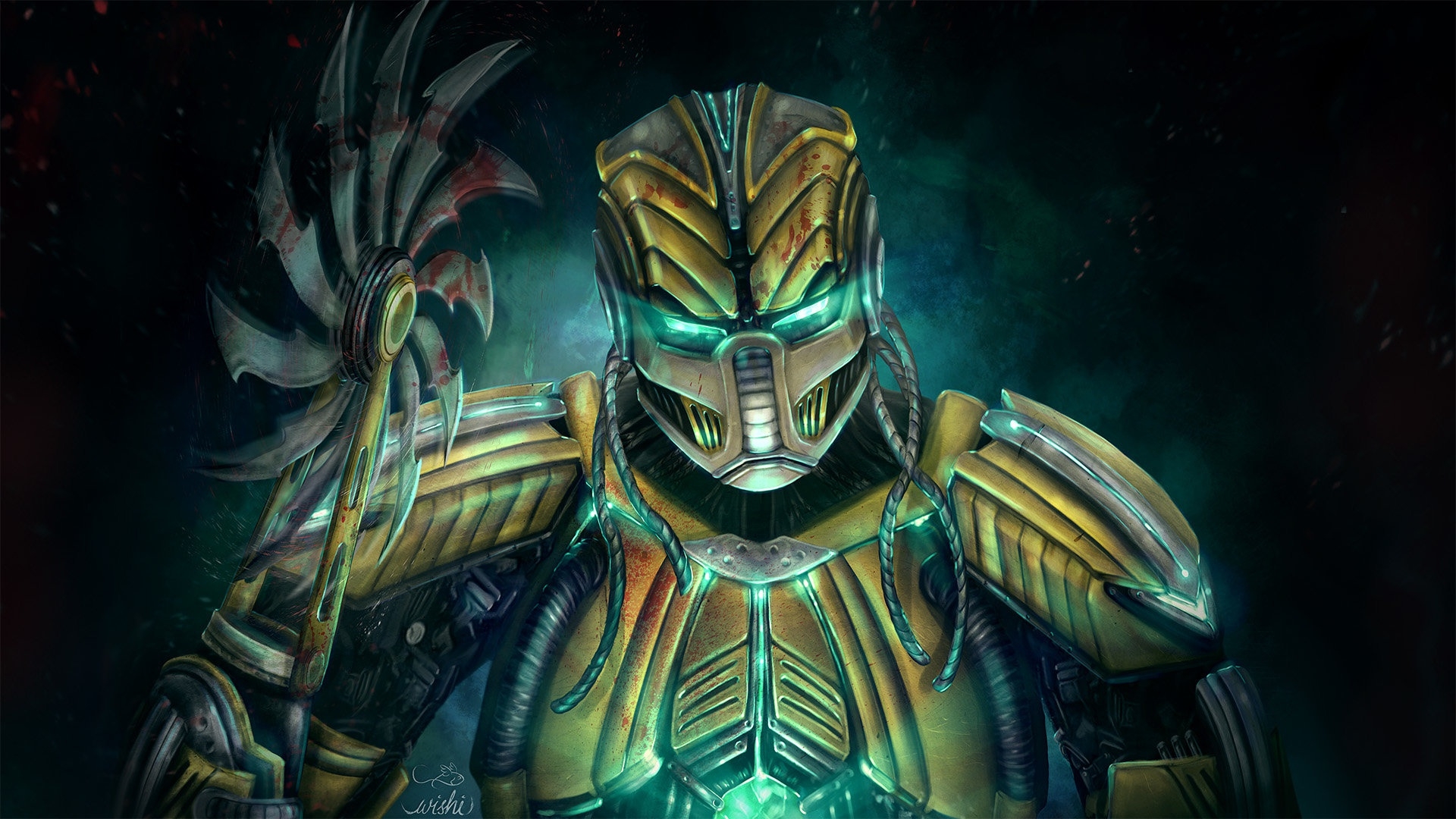 Cyrax, Mortal Kombat, Artwork - HD Wallpaper 