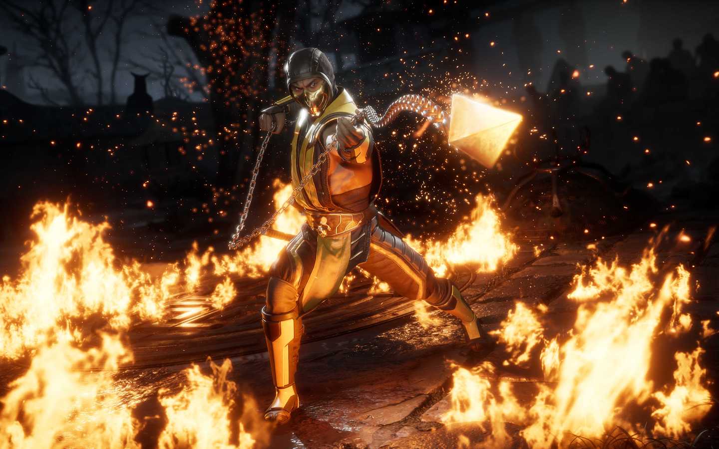 Mortal Kombat 11 Scorpion - HD Wallpaper 