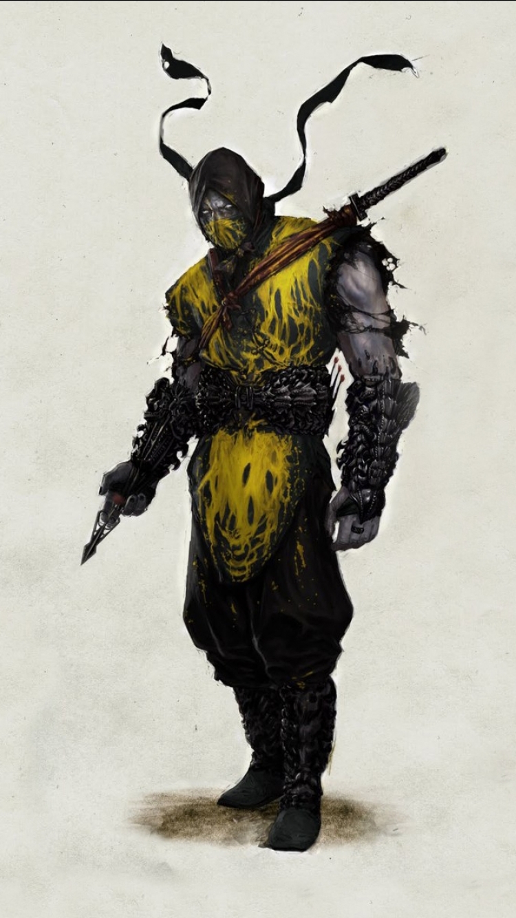 Mortal Kombat 9 Scorpion Png - HD Wallpaper 