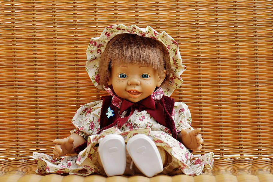 Doll, Girl, Sweet, Funny, Toys, Children, Cute, Childhood, - HD Wallpaper 
