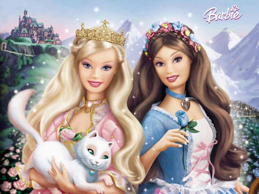 Top Best Beautiful Cute Barbie Doll Hd Images Wallpaper - Princess Barbie Girl Cartoon - HD Wallpaper 