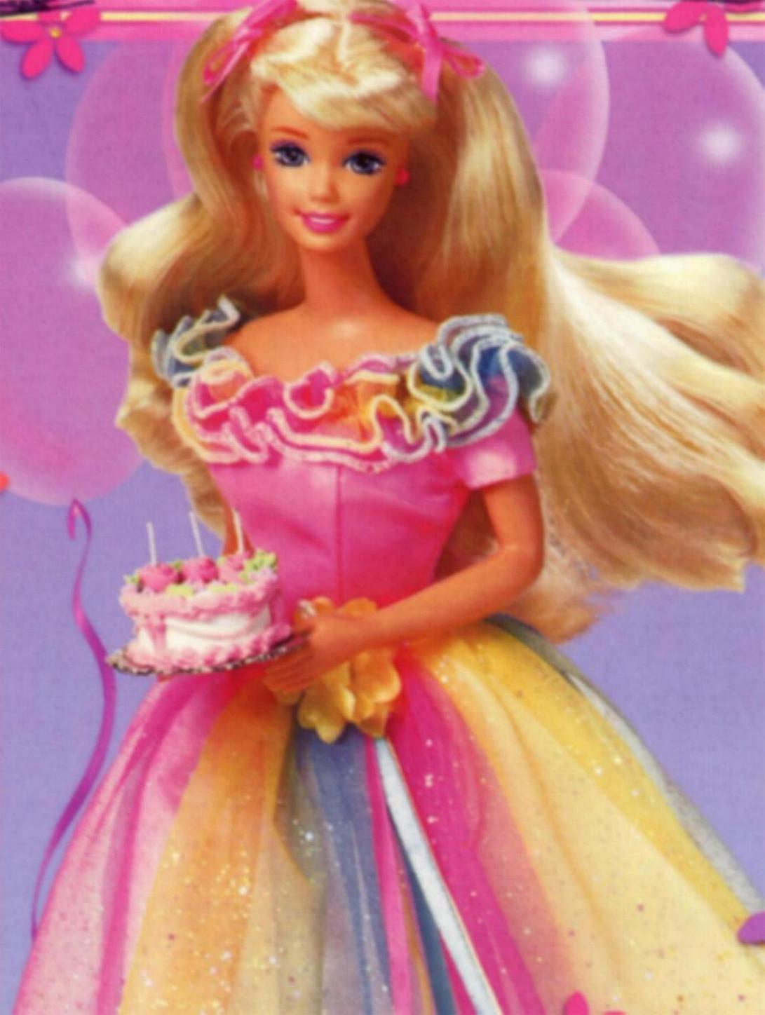 Barbie Princess Dress Up - Happy Birthday Barbie Sticker - HD Wallpaper 