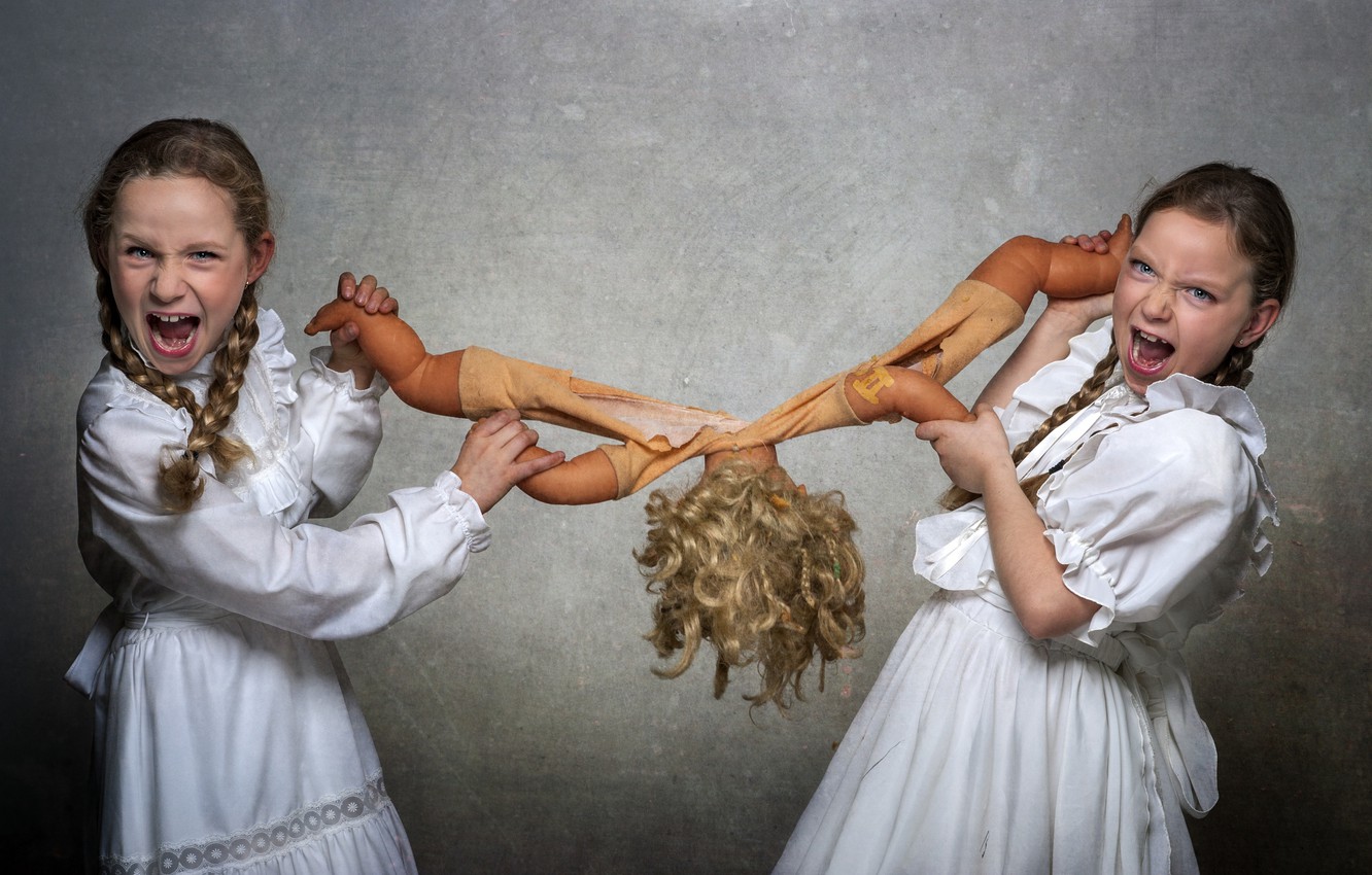Photo Wallpaper Girls, Doll, Fight - Girl - HD Wallpaper 