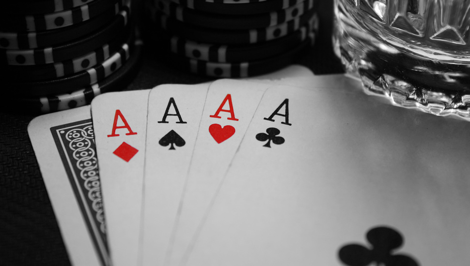 White, Poker, Diamonds, Black, The Game, Card, Ace, - 4k Wallpapers Poker - HD Wallpaper 