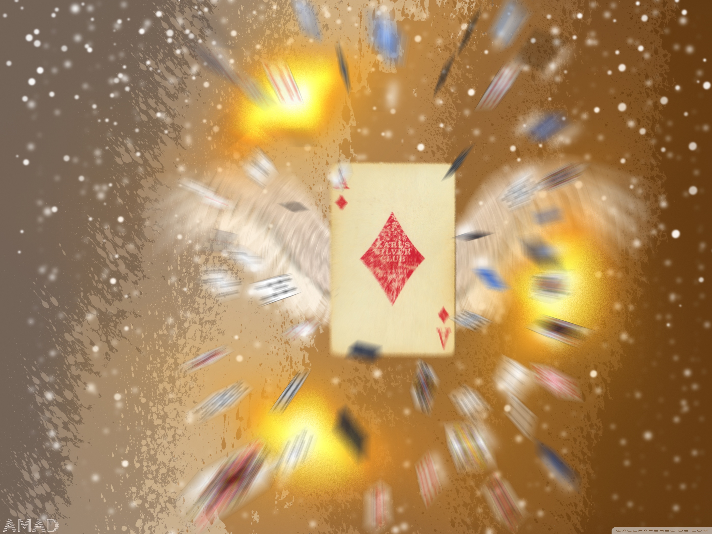 Full Wallpaper Diamond Card - HD Wallpaper 