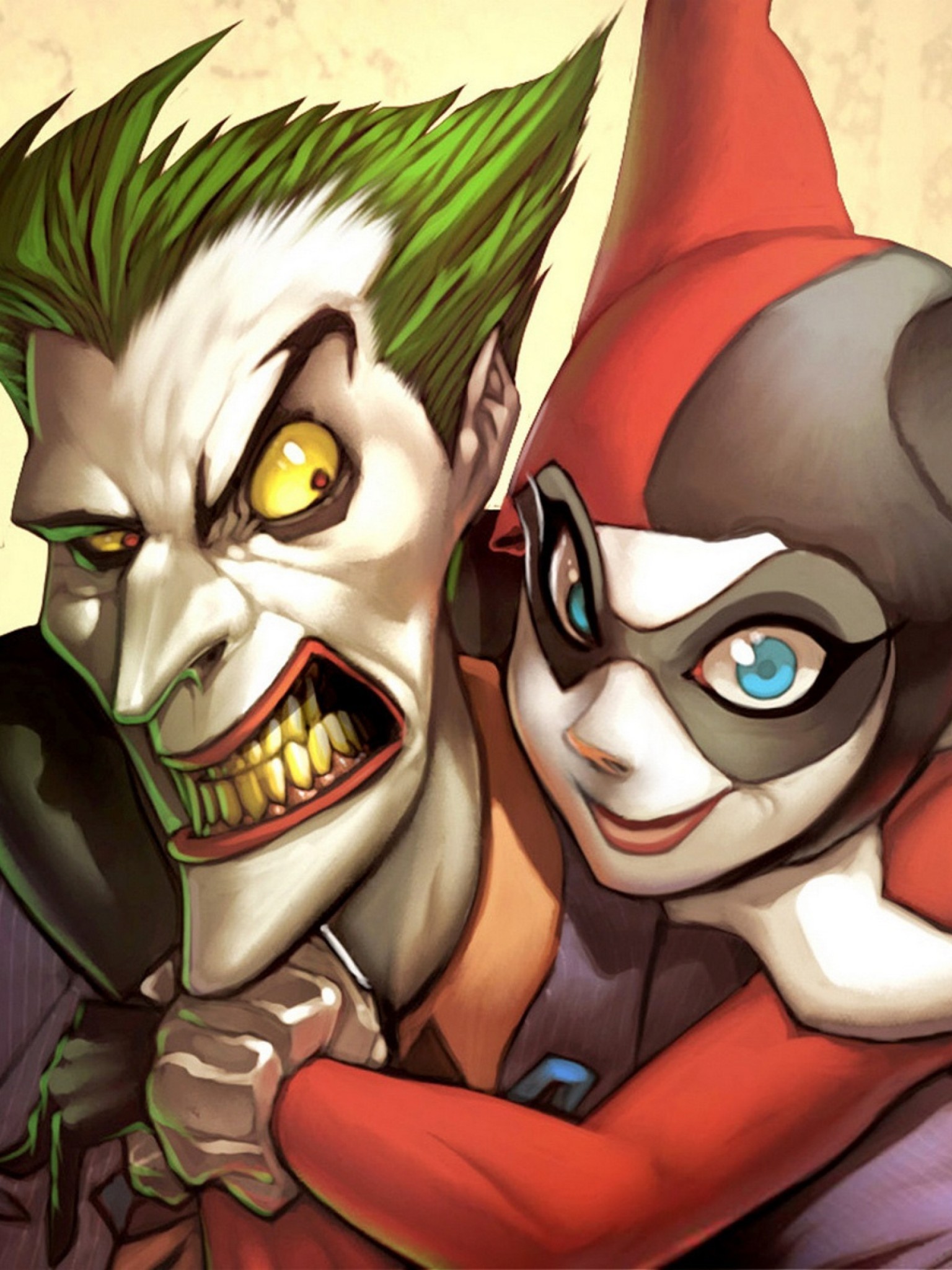 Harley Quinn, Joker, Card, Artwork, Dc Comics - HD Wallpaper 