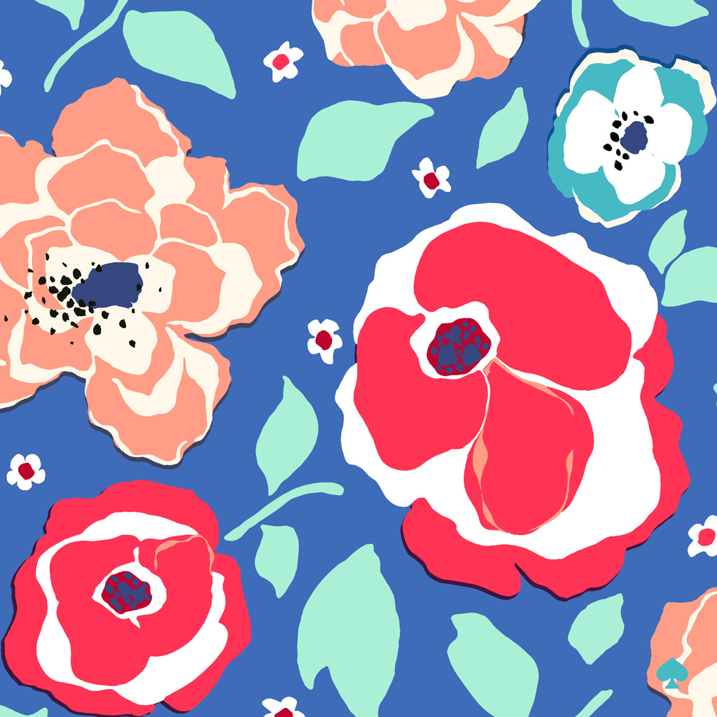 Kate Spade Wallpaper - Kate Spade Blue Floral Dress - HD Wallpaper 