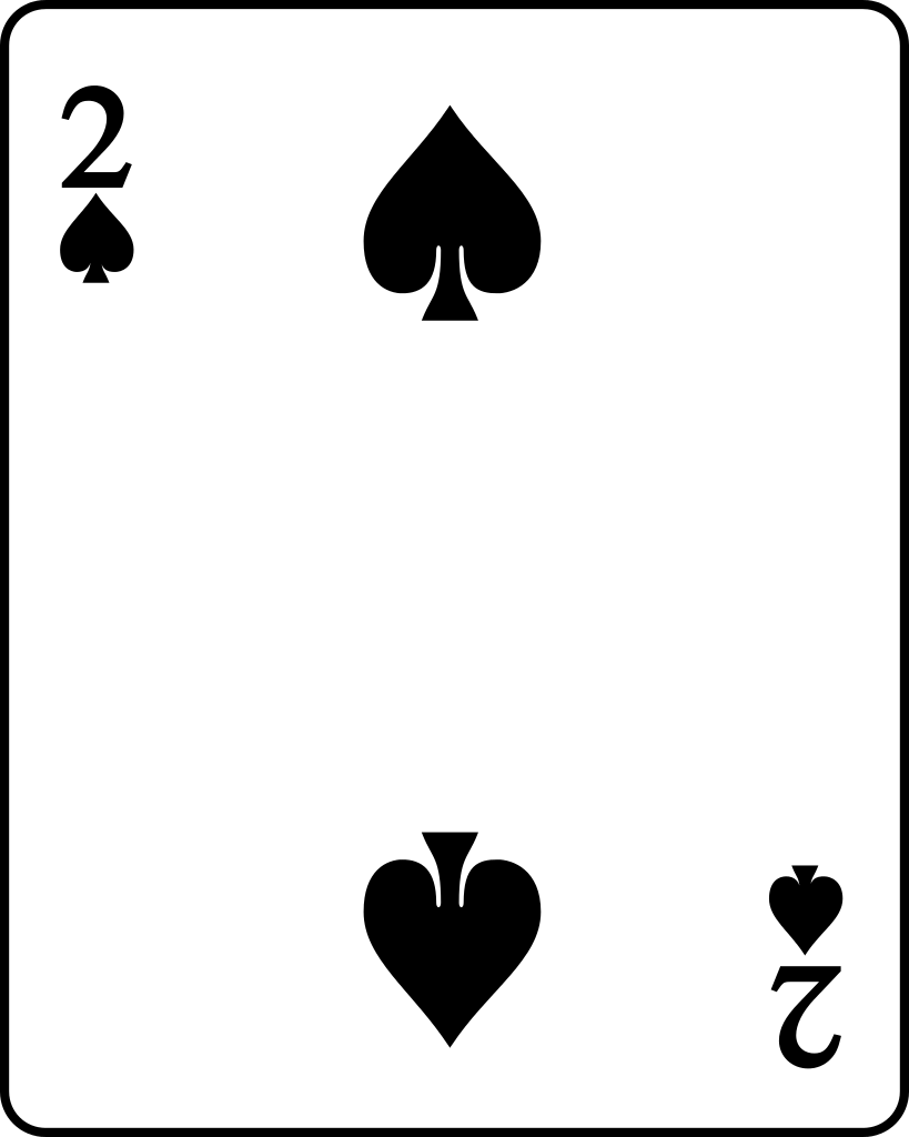 Amazing Card Pictures & Backgrounds - 2 Of Spades Card - HD Wallpaper 