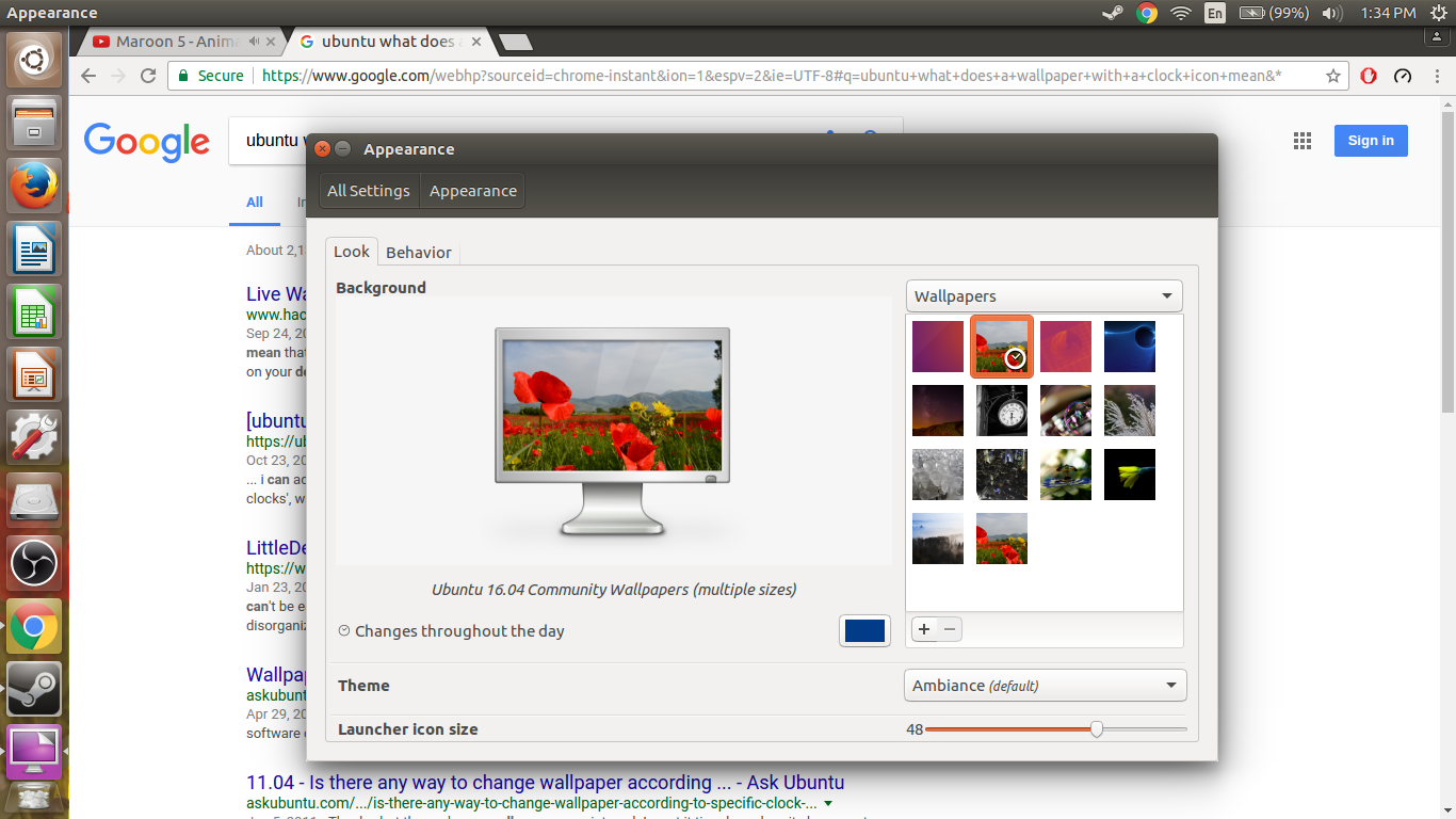 Image Of Icon - Apariencia Del Escritorio De Ubuntu - HD Wallpaper 