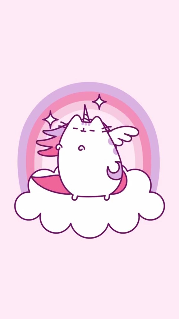 Unicorn Cute Pusheen - HD Wallpaper 