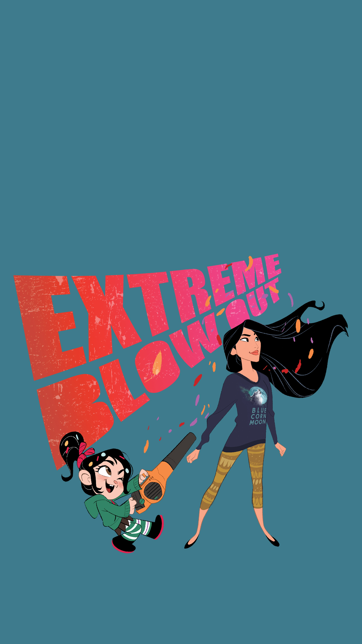 Disney Princesses Ralph Breaks The Internet Phone Wallpapers - Ralph Breaks The Internet Comfy Pocahontas - HD Wallpaper 