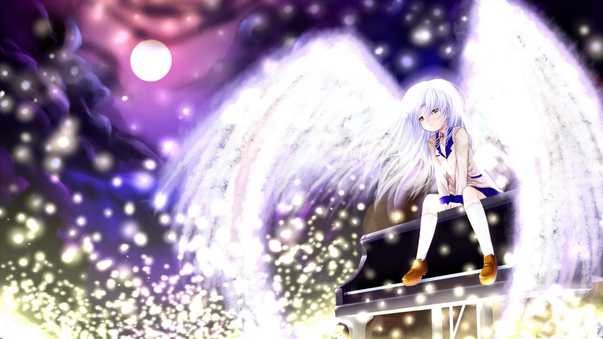 Hd Kanade Tachibana With Wings - Angel Beats Tachibana Kanade Wings - HD Wallpaper 